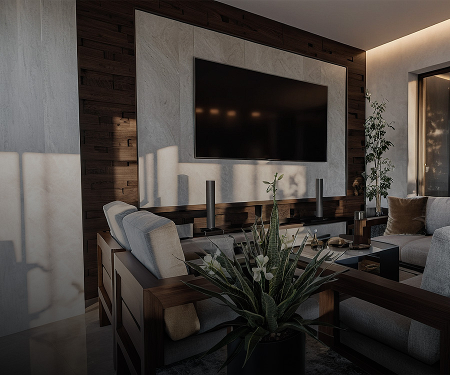Long House: Diseño de interiores moderno y sofisticado